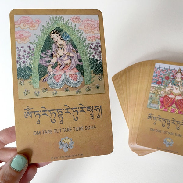 108 White Tara Buddhist Meditation Card Deck - FREE SHIPPING*