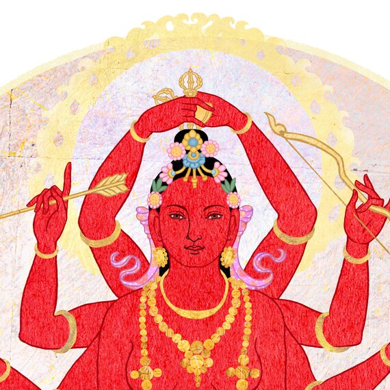 Tara Swift and Heroic (pravira-tara) ~ Tibetan Buddhist Deity