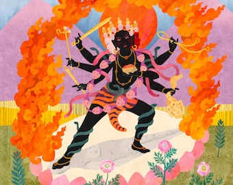 Wrathful, Shaking and Frowning Tara ~ Bhrkuti Tara ~ Tro Nyer Yo We Drolma