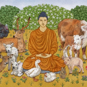 Buddha With Animals