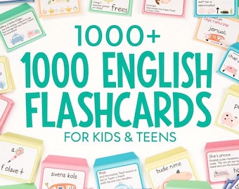 1000+ English Flashcards | ESL Vocabulary Learning (PDF Bundle)