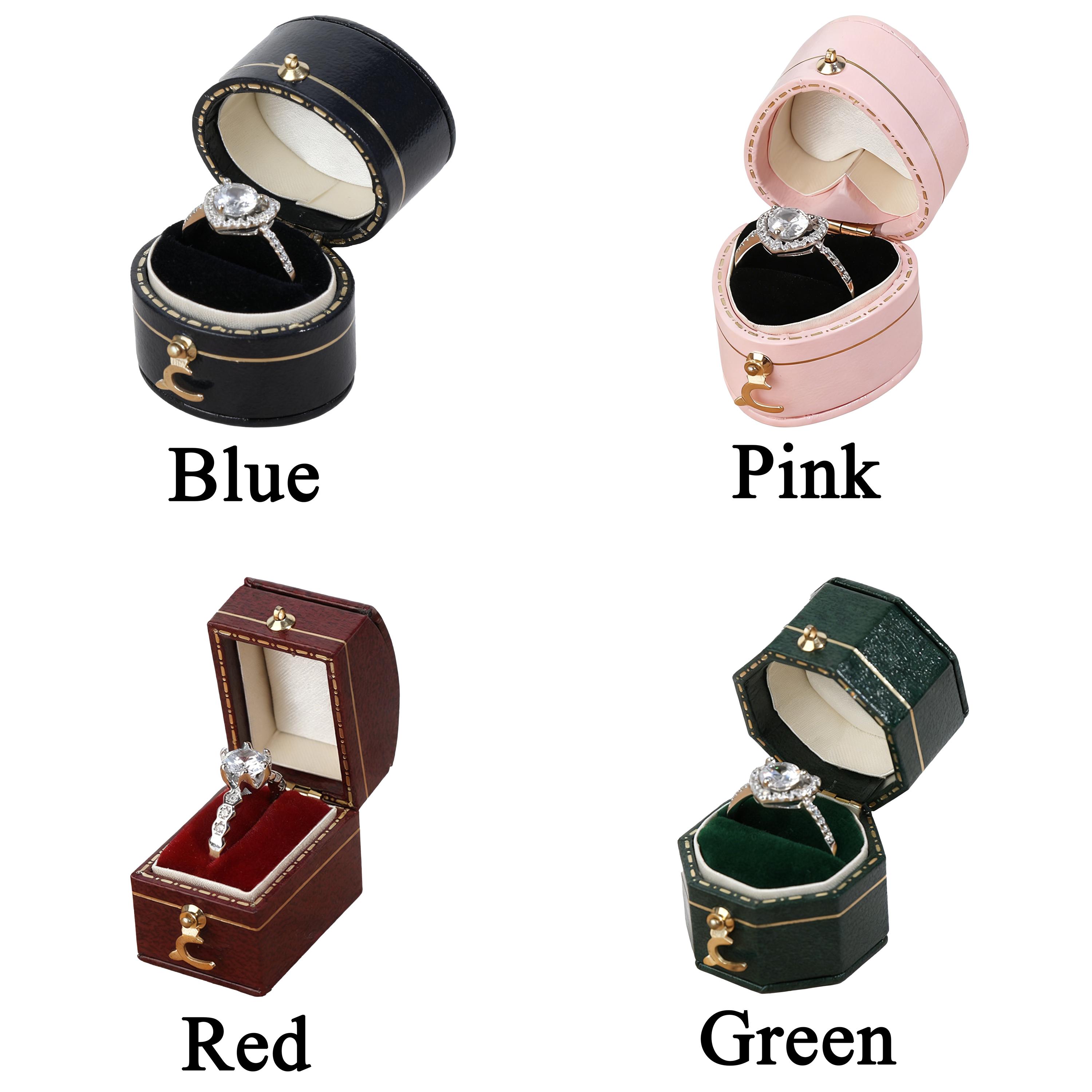 Luxury Vintage Style Mini Ring Box, Victorian Style Jewelry Box