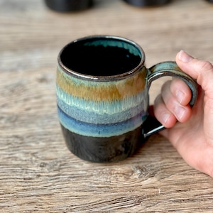16-18oz Stoneware  Pottery Mug in Tempest Glaze / Wheel thrown Mug |  SOLD INDIVIDUALLY.