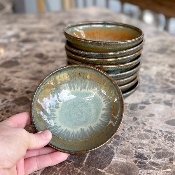 Dessert Bowl in Patina glaze / snack bowl / portion control bowl / wheel thrown pottery / hand thrown bowl / SOLD INDIVIDUALLY