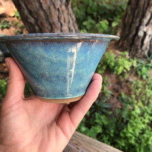 Earring Bowl in Rain Glaze foggy green/blue jewelry bowl/ earring dish/ earring organizer/ earring display now in stock & ready to ship image 9