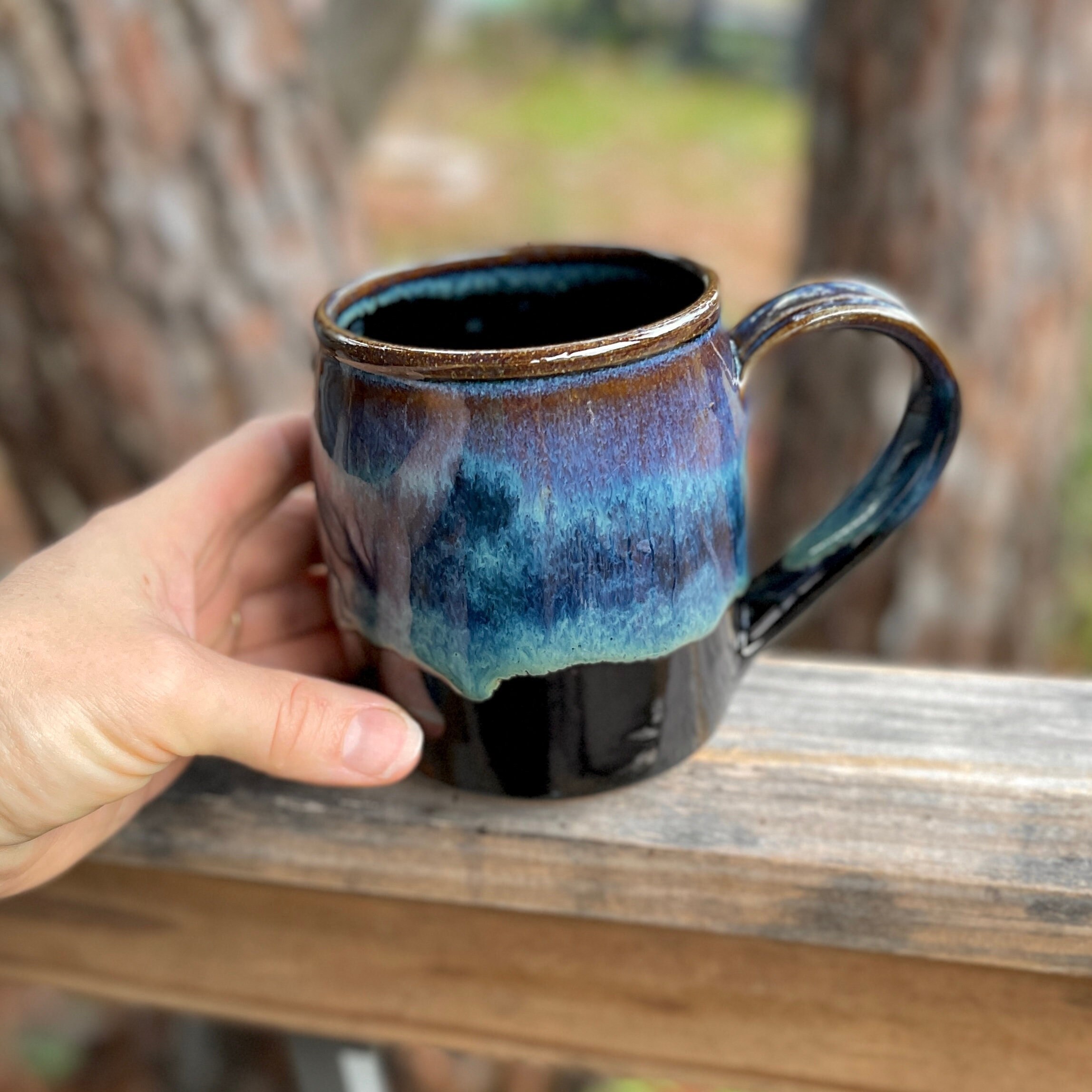 Tea/Coffee Handwarmer Ceramic Mug - Right Hand