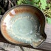 Pottery Spoon Rest in Patina Glaze. Wheel thrown stoneware / handmade ceramic spoon rest / wheel thrown pottery 