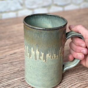 28oz Pottery Tankard or Beer Stein in Patina Glaze / Giant Mug | Mug for  Men | Huge Mug | Tankard Mug | Big Handle Mug/ Sold Individually - Etsy