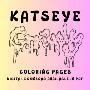 KATSEYE memebers Coloring Pages – 9 Page Printable Coloring Book Download Featuring Katseye Manon, Sophia, Lara, Megan, Daniela, Yoonchae
