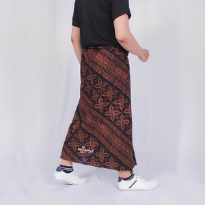 Handmade Batik Cotton Sarong: Muslim Prayer Wrap, Travel Essential