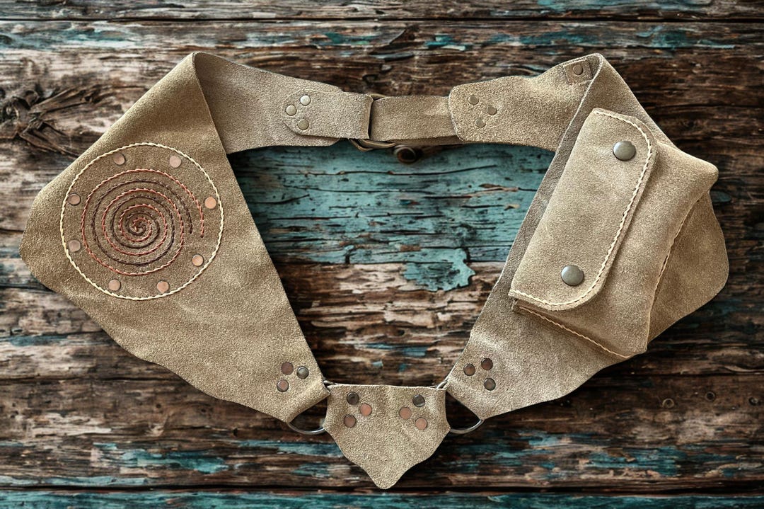 Tribal Belt for Women | Leather Hip Bag | Rave Outfit | Burning Man ...