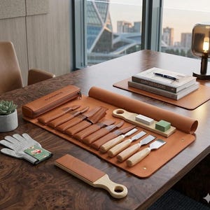 May include: A white ceramic mug with a black handle and the text "But First, Coffee" in a bold, black font. The mug is set against a blurred background, suggesting a cozy setting.