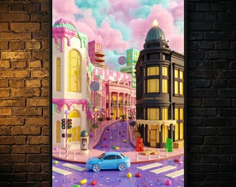 Rodeo Drive Digital Art Toffee Dreamland | Beverly Hills Instant Download