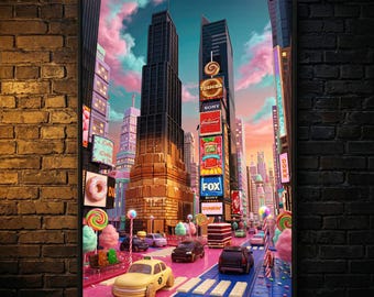 Times Square Room Decor Toffee Dreamland NYC | New York City Downloadable Print