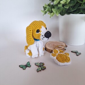 Beagle Pootafdrukpakket. Handgemaakt cadeau, gratis verzending.