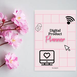 Digital Product Planner | Online Business Planner for Creators | Content, Launch & Sales Tracker | PDF Instant Download | Passive Income