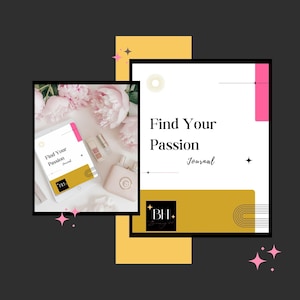 Find Your Passion Journal | Purpose Discovery Journal | Career Clarity & Life Vision Workbook for Women | A4 PDF Download