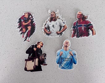 Erling Haaland Die Cut Stickers | Norway World Cup Waterproof Stickers