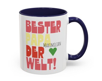 Mok 'Beste vader ter wereld' - Gepersonaliseerd cadeau voor vader | Vaderdag of verjaardag | Koffiemok met naam | Grappige papa mok