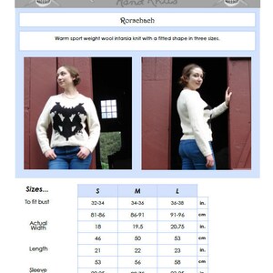 PDF Rorschach Sweater Knitting Pattern Instant Download image 5