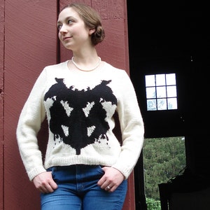 PDF Rorschach Sweater Knitting Pattern Instant Download image 1