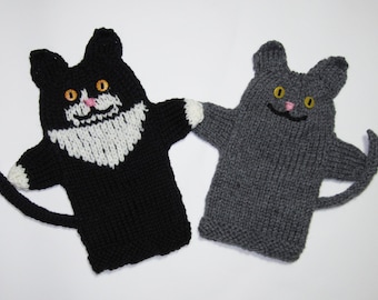 PDF Kitty Puppets Knitting Pattern Instant Download