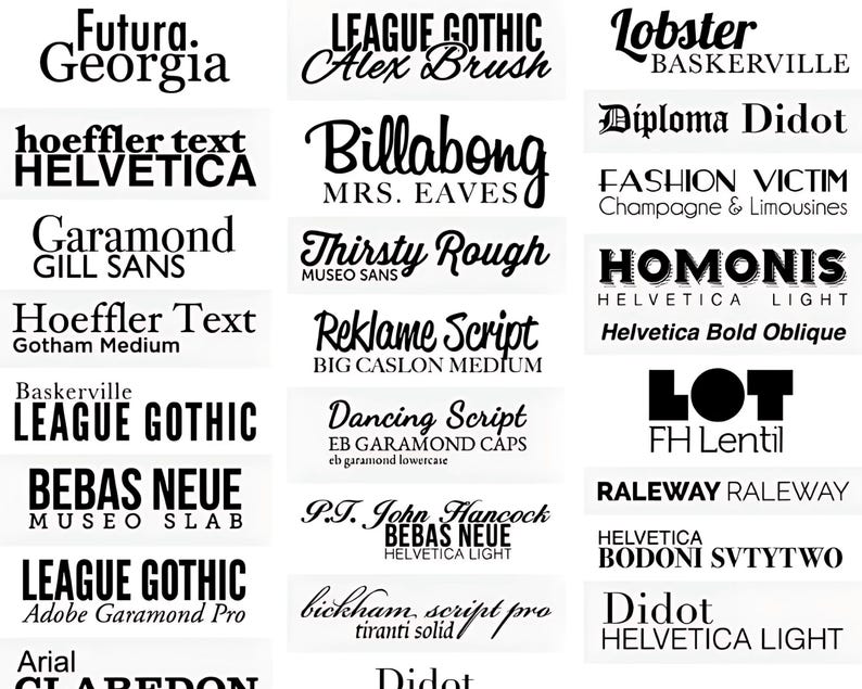 14000+ Mega Fonts Bundle, Script Fonts, Font for Cricut, Procreate ...
