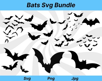 Bats svg bundle, bats clipart, bats cut files, bats silhouette, halloween bats, bats png, vampire bat svg, halloween bat png, bats pngs