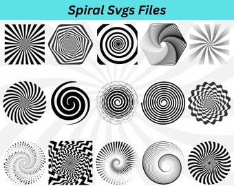 Spiral svg, optical illusion svg, hypnosis spiral svg, geometric pattern, swirl svg, spiral clipart, spiral vector, spiral cut files