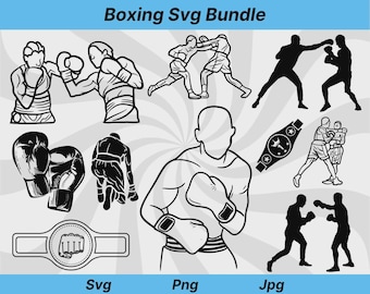 Boxeo Svg, Silueta de Boxeo, Guantes de Boxeo Svg, Clipart de Boxeo, Archivo de Corte de Boxeo, Boxeador Svg, Camiseta de Boxeo Svg, Archivos Boxeador Svg, Boxeo Png