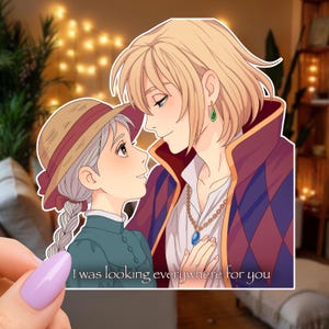 Howl and Sophie - Sticker or Magnet - Howl’s Moving Castle - Anime
