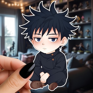 Megumi Fushiguro - Sticker or Magnet - Anime - Jujutsu Kaisen - Laminated - Water Resistant