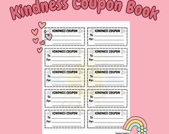 Cupones de amabilidad en blanco / Imprimibles de recompensa por buen comportamiento / Notas de amabilidad para el aula