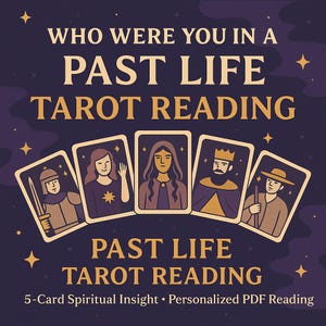 Tarotlegging uit vorige levens • Wie je was, wat je bij je hebt • 5-kaarten spiritueel inzicht, pdf