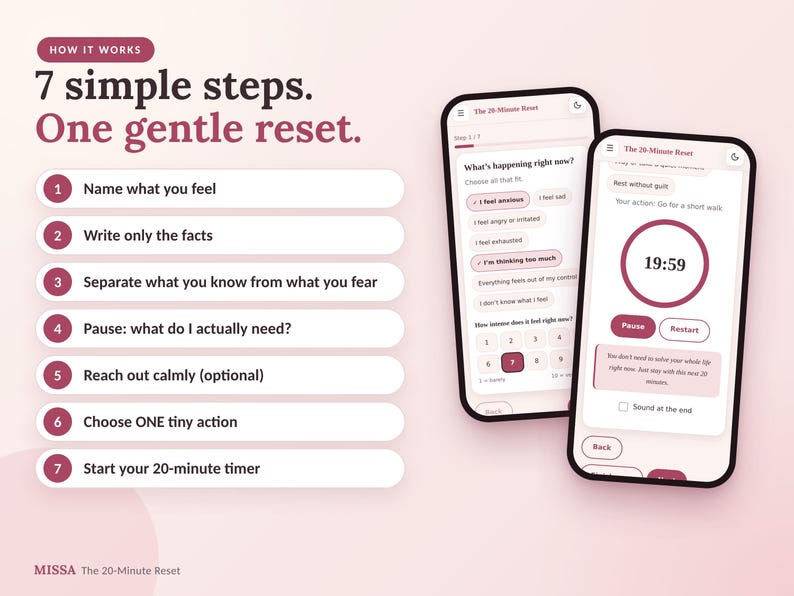 Overthinking Help Tool | Calm Down in 20 Minutes | Interactive Self ...