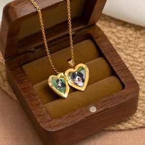 Collier médaillon coeur personnalisé, collier médaillon familial avec photo, médaillon coeur initial personnalisé, cadeau commémoratif pour elle, cadeau de fête des mères