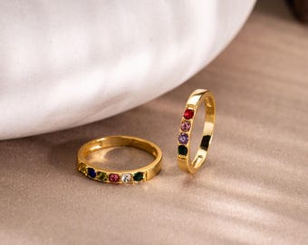 Anello con pietra portafortuna, anello personalizzato, anello su misura, anello con pietra preziosa, regalo per lei, gioielli con pietra portafortuna, regalo di compleanno, regalo per la festa della mamma