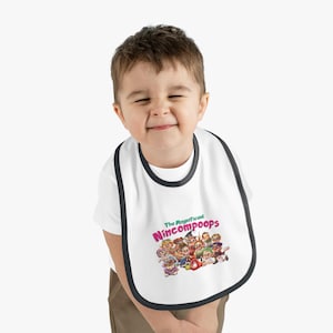 The Magnificent Nincompoop Funny Baby Bib | Cute Comfy Drool Bib for Boys & Girls | Bold Graphic Infant Gift | Baby Shower Must Have