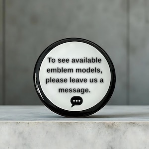 Custom Badge - Emblem White Edition (95 mm / 82 mm / 78 mm / 74 mm / 58 mm or Custom) for BMW