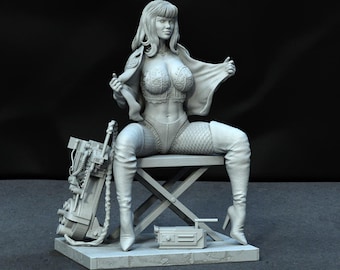 Ghostbuster Girl 3D Model: Detailed STL File for Home Printing