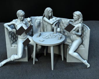 Princes boette  STL File: Aerith in Swimsuit for Resin/Filament Printers