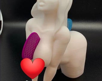 Pencilscase STL File: Aerith in Swimsuit for Resin/Filament Printers