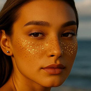 6pcs Freckles Tattoo | Temporary Tattoo | Makeup Party | Tattoo Sticker | Accessory Festival | Festival Tattoo | Fake Freckles Face