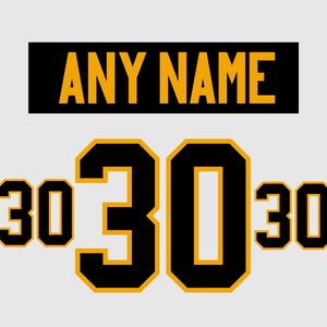 Custom Two-Layer Hockey Jersey Lettering Kit | Unstitched