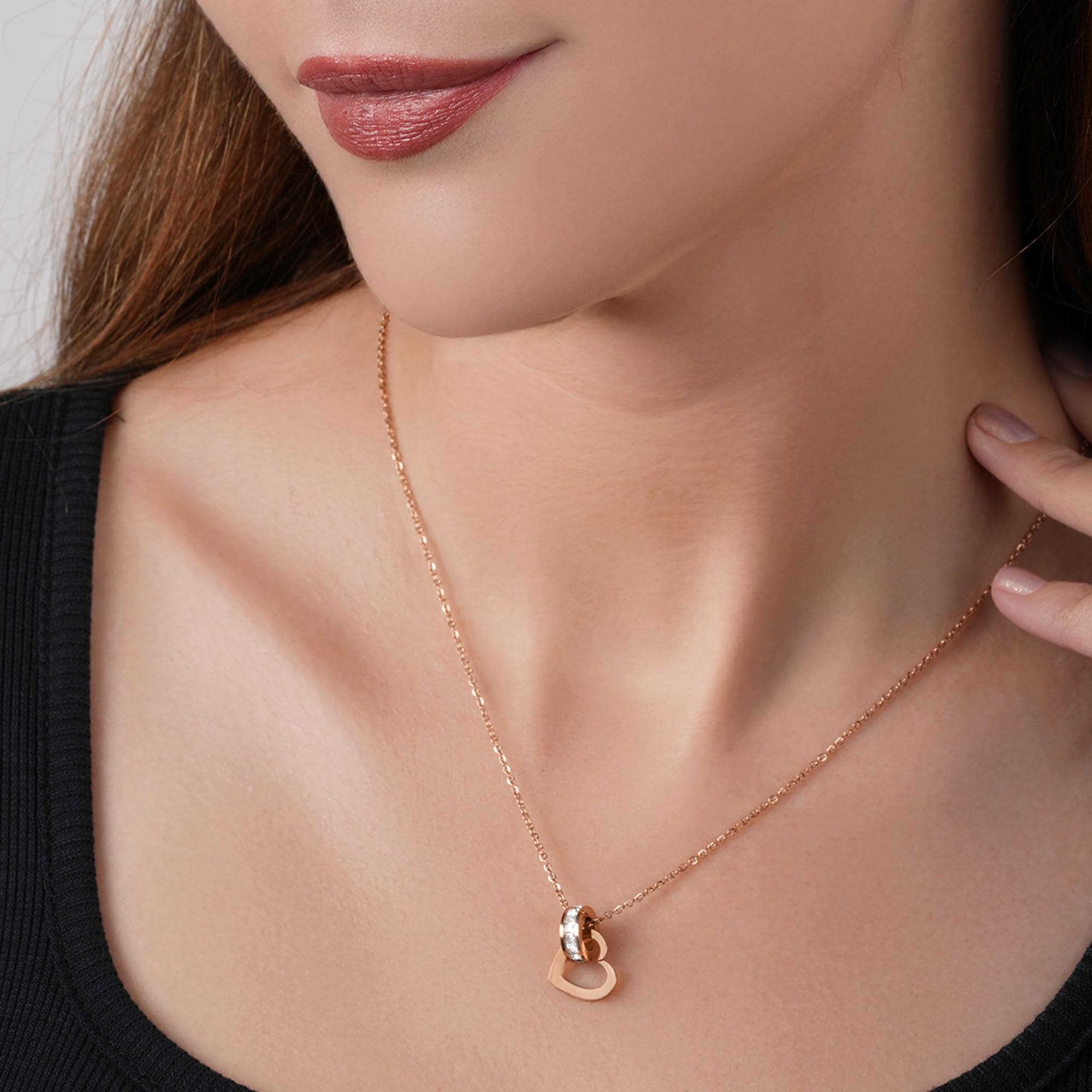 2本セット キラキラ SWAROVSKI スワロフスキー 新品 ラブ ゴールド 