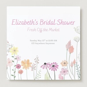 Fresh off the Market Bridal Shower Invite