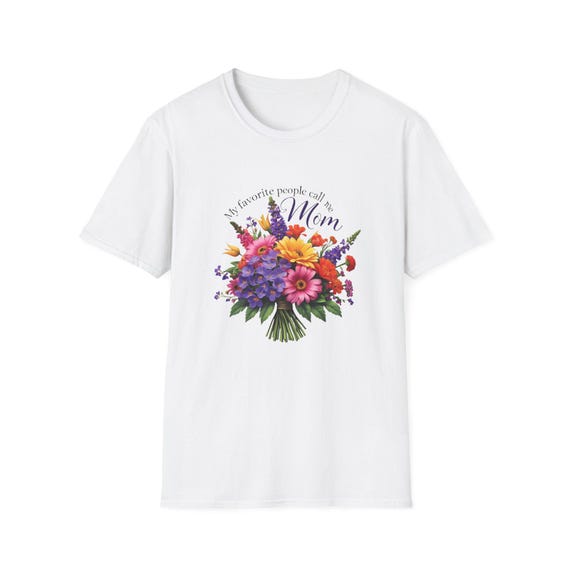 Floral Mom T-Shirt, Gifts for Mom, Mother's Day Tee, Unisex Casual Wear, Birthday Gift Top