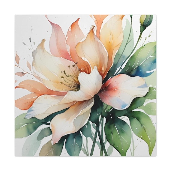 Vibrant Floral Canvas Art