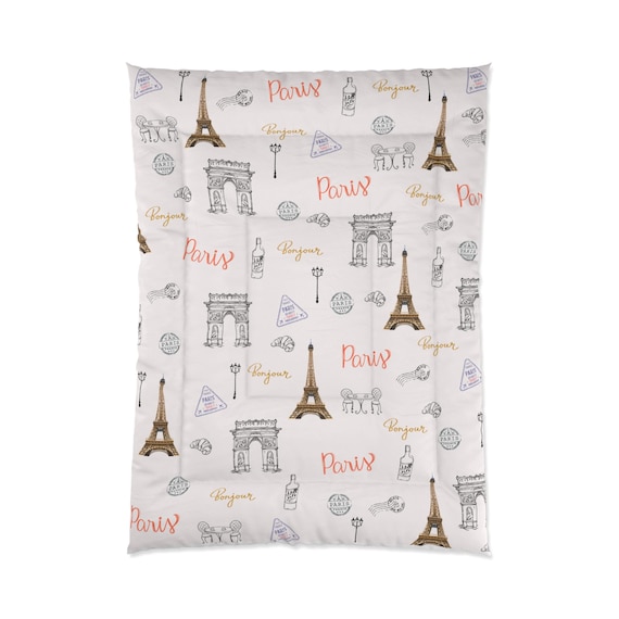 Paris-Themed Comforter