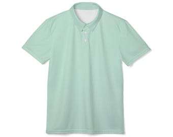Pastelturkoois poloshirt
